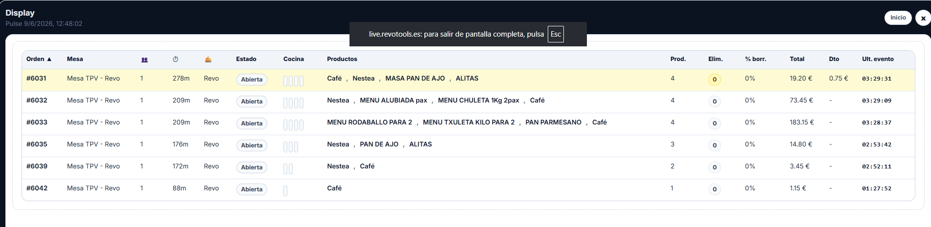 Captura Modo TPV